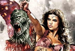 Воительница, девушка, красивая