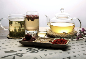 фруктовый, стакан, заварник, зеленый, кружка, Чай