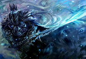 варкрафт, arthas, Warcraft, меч, доспехи, wow