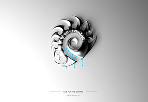 зерги, star craft, Live for the swarm, логотип, лого