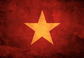 звезда, красный, Флаг, вьетнам, vietnam