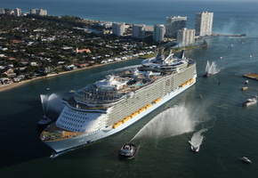 корабль, круиз, Лайнер, oasis, море