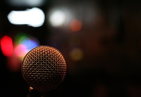 музыка, макро, Микрофон, краски, боке, music, свет, microphone