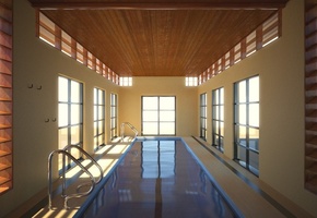 бассейн, Вода, комната, здание