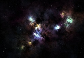туманность, Nebula, пространство, звезды, бесконечность