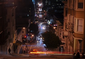 огни, night, калифорния, ночь, california, San francisco