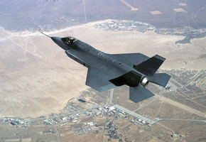 Истребитель, земля, f-35, скорость, полёт