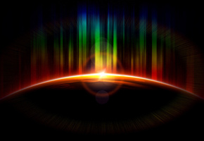 цветной, планета, свет, Космосsunrise, земля