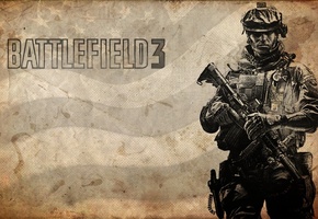 Battlefield 3, бумажные обои, солдат, m16a2