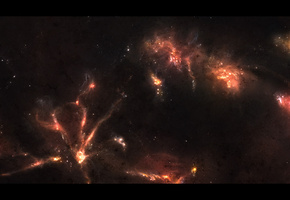 созвездие, туманность, Пространство, свечение, звезды