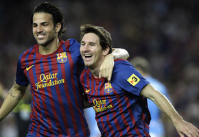 фк барселона, Сеск фабрегас, радость, лионель месси