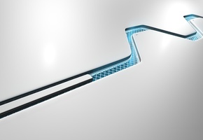 Серый фон, кривая, зигзаг, сетка, линии