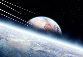 поверхность, ракеты, атмосфера, Звезды, планеты