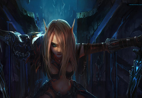 Wow, эльфийка, world of warcarft