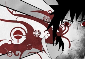кровь, Саске, глаза, учиха, шаринган, мангекю