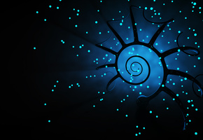 свет, точки, Абстракция, круги, спираль, узоры, фигура