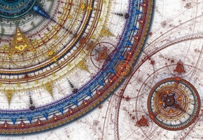 узор, синий, цвет, жёлтый, Круги, deviantart, красный, prelkia