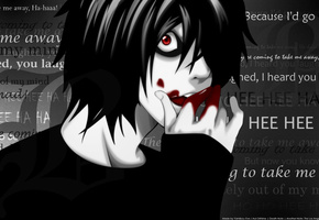 Death note, эл, l. тетрадь смерти, кровь