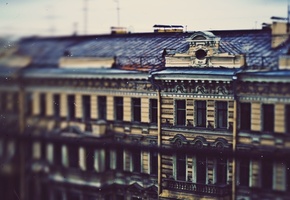 тьма, дома, город, Плёнка, питер