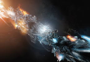 лед, обтекаемость, фигура, Огонь, формы