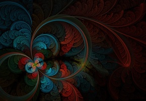 абстракция, Перья, цвета, рисунок