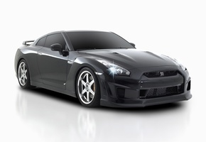 авто, Nissan, белый фон, спорт кар