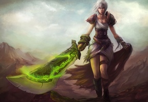 riven, League of legends, меч