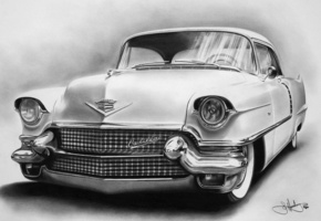 кадиллак, ретро, Старый, раритет, old