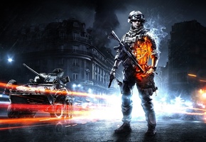 оружие, Battlefield 3, солдат, техника