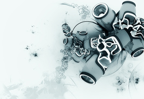 рендеринг, узоры, стиль, линий, круги, Абстракция