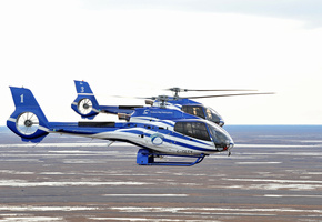 небо, Вертолеты, красиво, пара