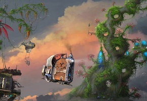 фантастика, vijoi daniel iulian, Арт, транспорт, станция