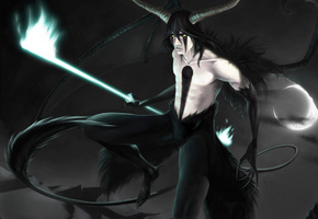 ulquiorra schiffer, №4, арранкар, эспада, art, bleach, Аниме