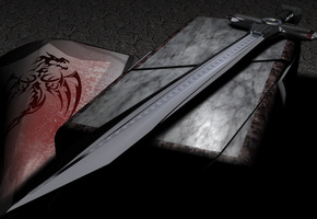 острый, меч, Оружие, дракон