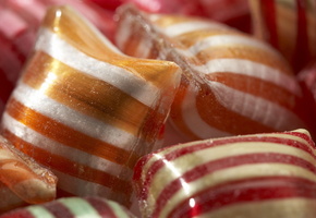 полоски, подушечки, Макро, конфеты, леденцы