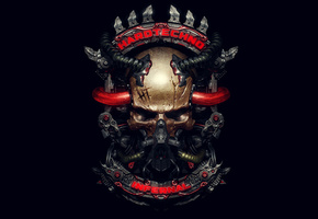 музыка, череп, механизм, стиль, Hardtechno, infernal, трубки