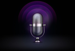 музыка, Микрофон, темнота