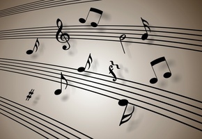 ноты, нотный стан, ключ, лист, скрипичный, Белый, фон