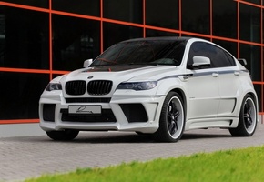 x6, Bmw, белая
