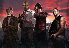 френсис, Left 4 dead, луис, l4d, бил, зои, blood harvest