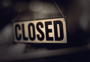 lettering, sign, боке, 1920x1200, надпись, знак, bokeh, Closed, закрыто