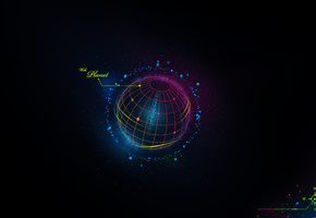 Web planet, сетка, планета, космос