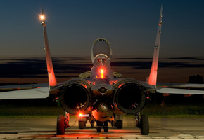 истребитель, Самолет, миг-29, сопла