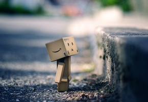 размытость, коробка, асфальт, Дорога, тротуар, danbo