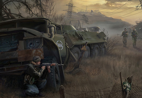 stalker, Сталкер, свалка, бтр