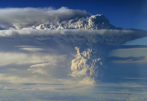 вулкан, чили, дым, пепел, Puyehue, пуйеуэ