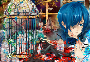 Vocaloid, слёзы, kaito