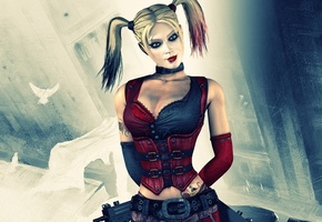 harley quinn, персонаж, Batman, arkham city, харли квинн