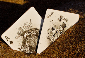 макро, karnival, joker, Bicycle, туз, скелет, песок, карты, джокер