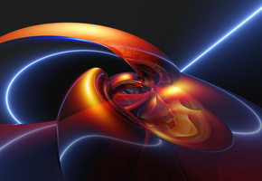 Синий, ярко, узлы, красный